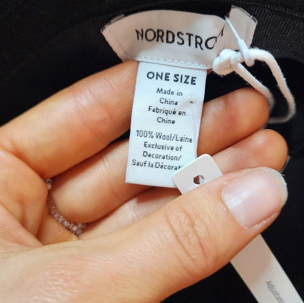 Nordstrom Wool Hat with Bow